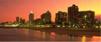 Durban Beach and city skyline